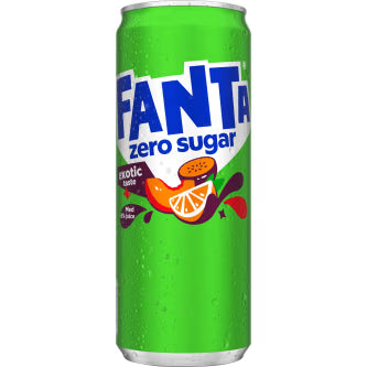 Exotic Zero Läsk Burk Fanta Zero 33cl