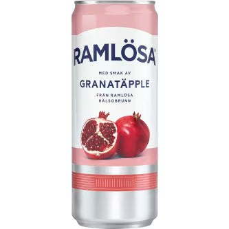 Granatäpple Kolsyrat Vatten Burk Ramlösa 33c