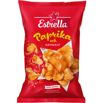 Paprika Havs Salt Chips Estrella 175g