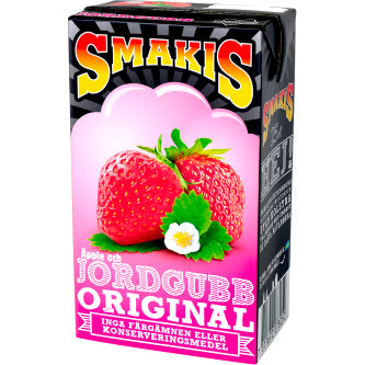 Jordgubb Fruktdryck Tetra Smakis 25cl